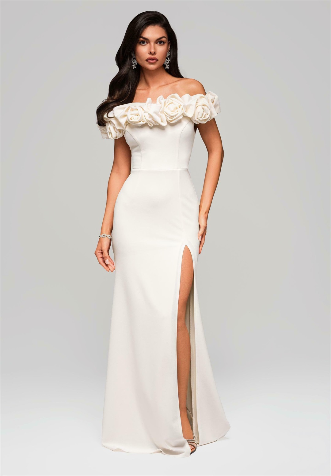Ombre Ballkleid - ecru/offwhite