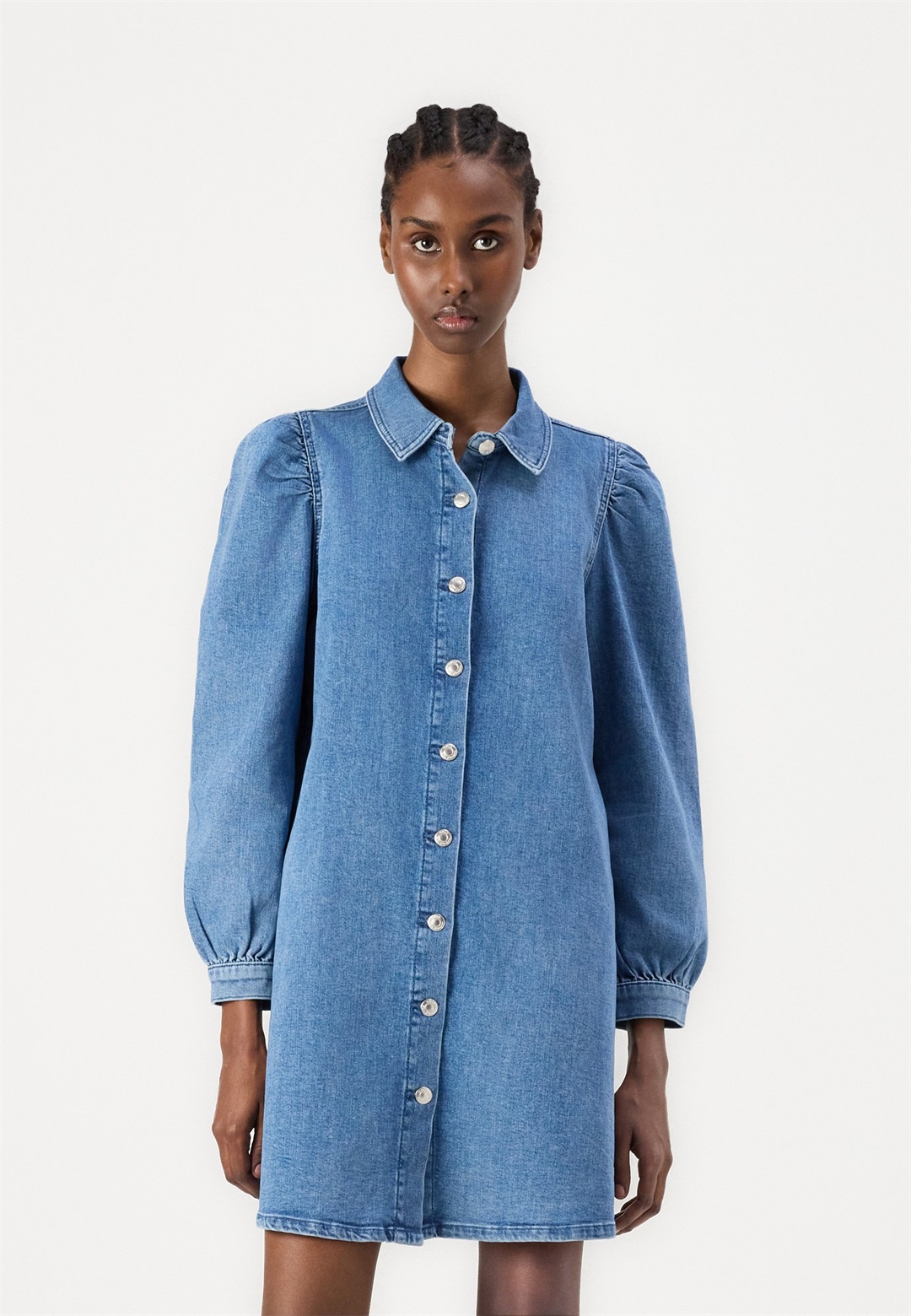 ONLY ONLALMA - Jeanskleid - medium blue denim/blue denim