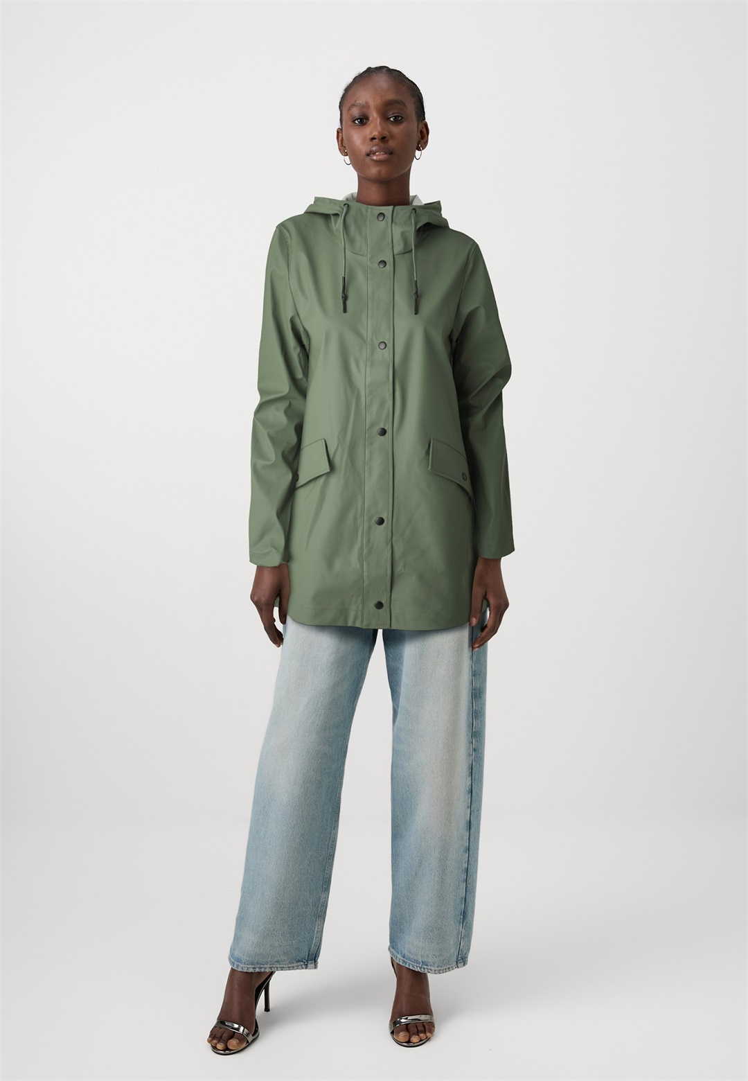 ONLY ONLELISA - Regenjacke / wasserabweisende Jacke - agave green/hellgrün
