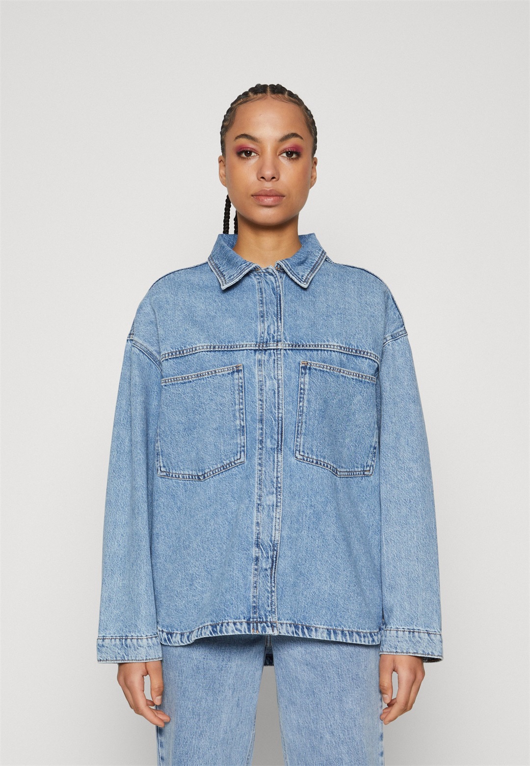 ONLY ONLEMMIE - Jeansjacke - light blue denim/light-blue denim ONLY ONLEMMIE - Jeansjacke - light blue denim/light-blue denim