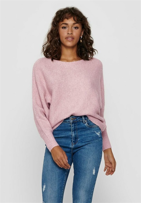 ONLY ONLDANIELLA L/S NOOS - Strickpullover - woodrose/rosa