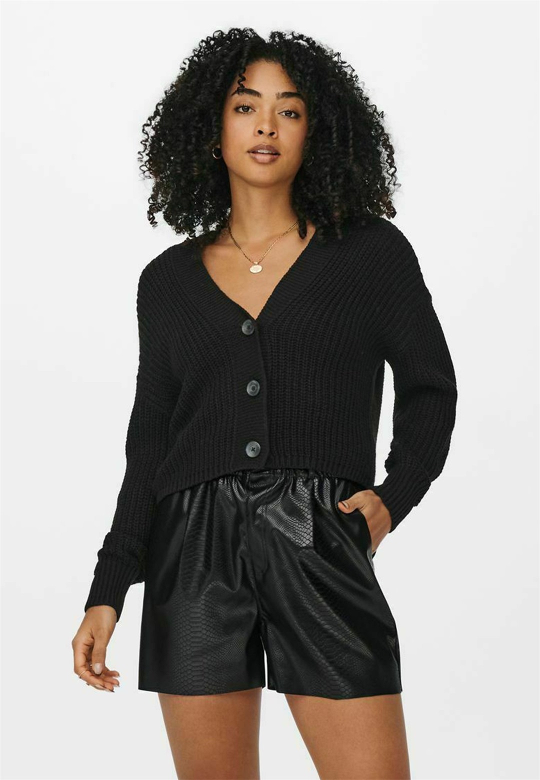 ONLY ONLCAROL NICE NOOS - Strickjacke - black/schwarz