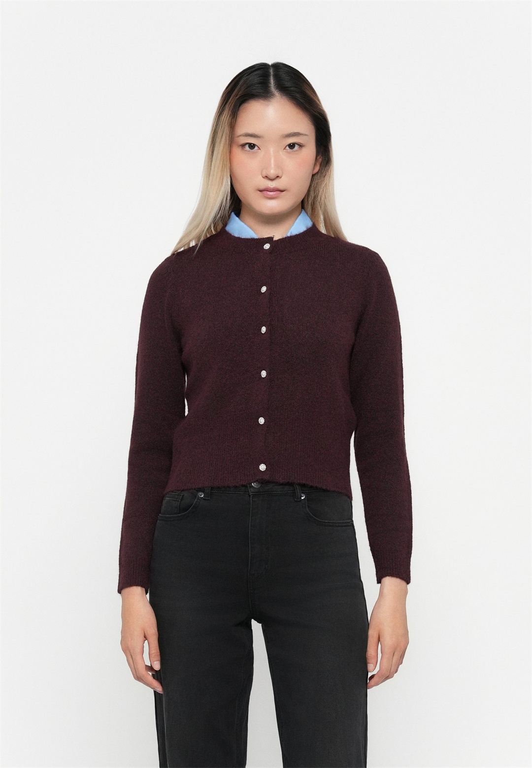 ONLY ONLHAVANNA BUTTON - Strickjacke - winetasting/dunkelrot ONLY ONLHAVANNA BUTTON - Strickjacke - winetasting/dunkelrot