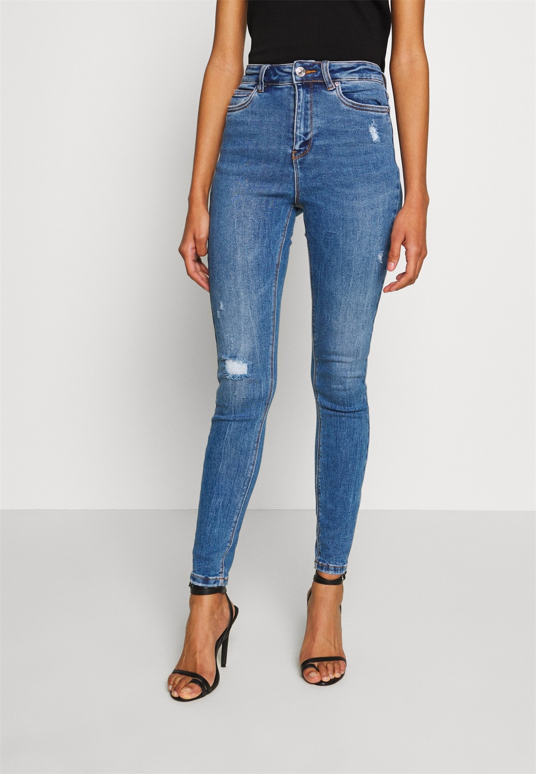 ONLY ONLMILA LIFE - Jeans Skinny Fit - medium blue denim/blue denim