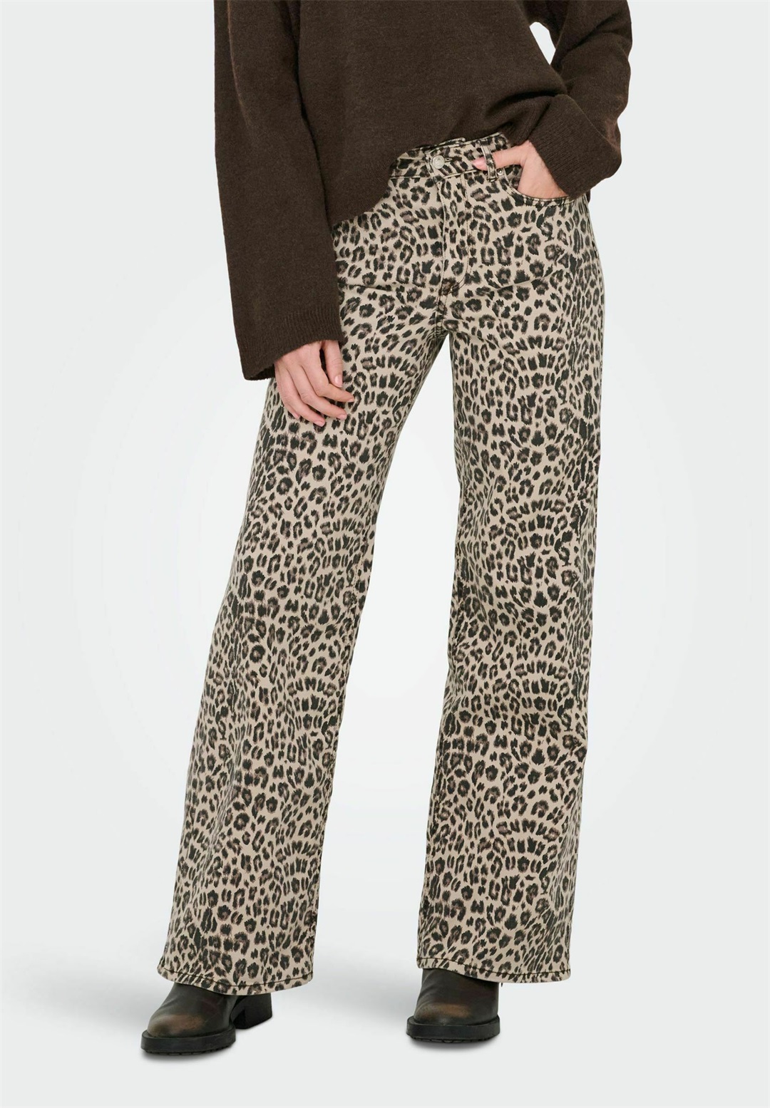 ONLY Flared Jeans - washed black/schwarz