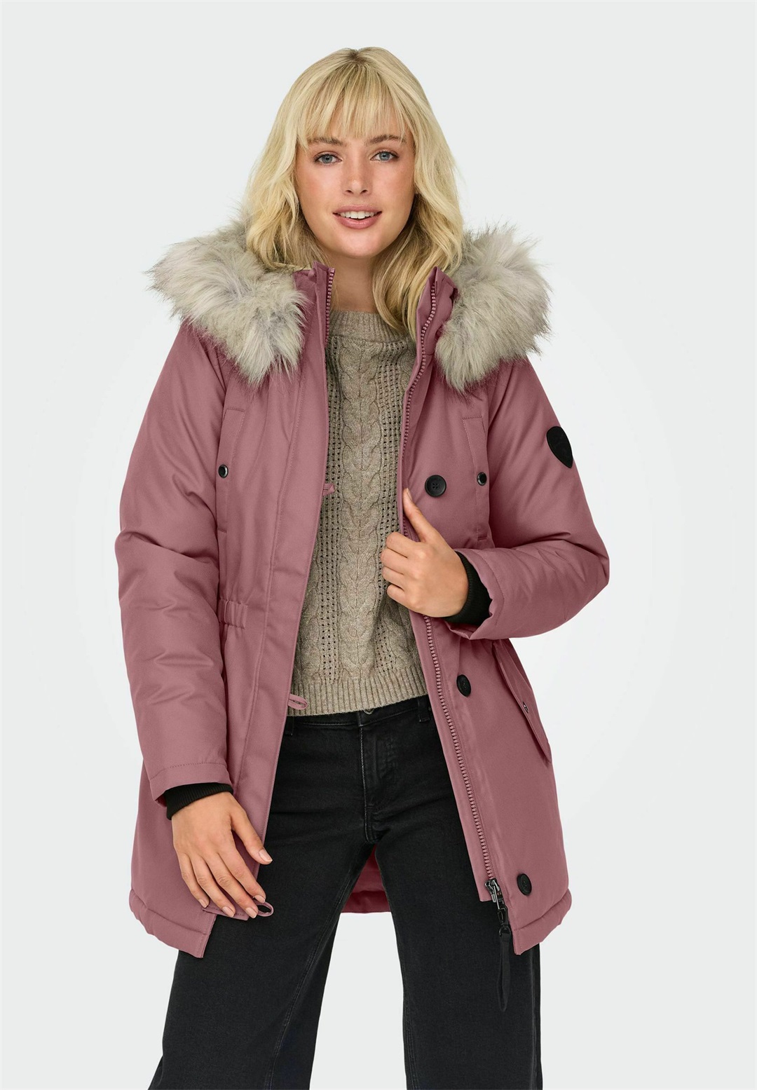 ONLY ONLIRIS LIFE - Parka - rose brown/braun meliert