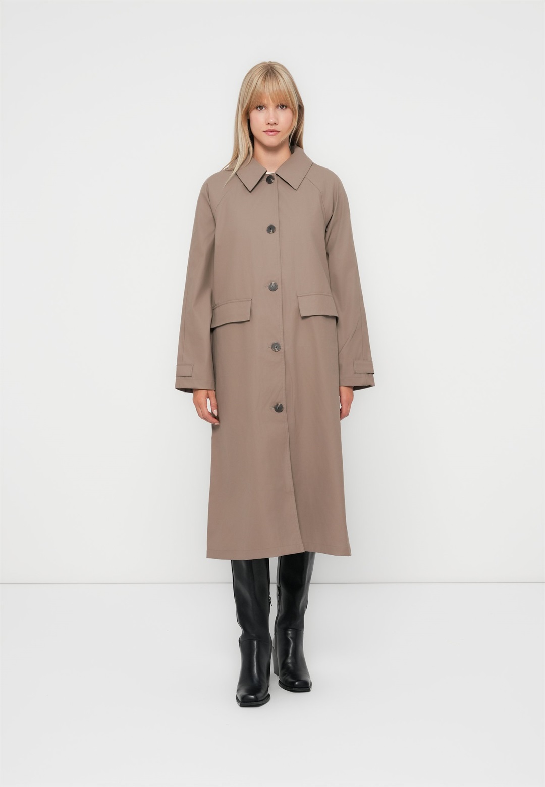 ONLY ONLMOSS FUNCTION RAINCOAT - Trenchcoat - walnut/braun