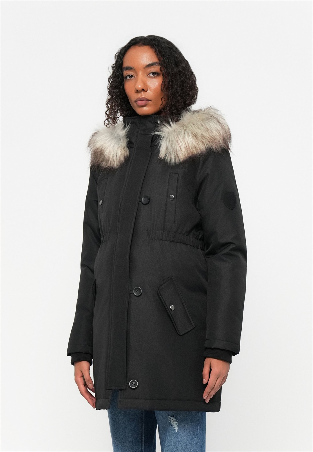 ONLY MATERNITY OLMIRIS WINTER - Parka - black/schwarz