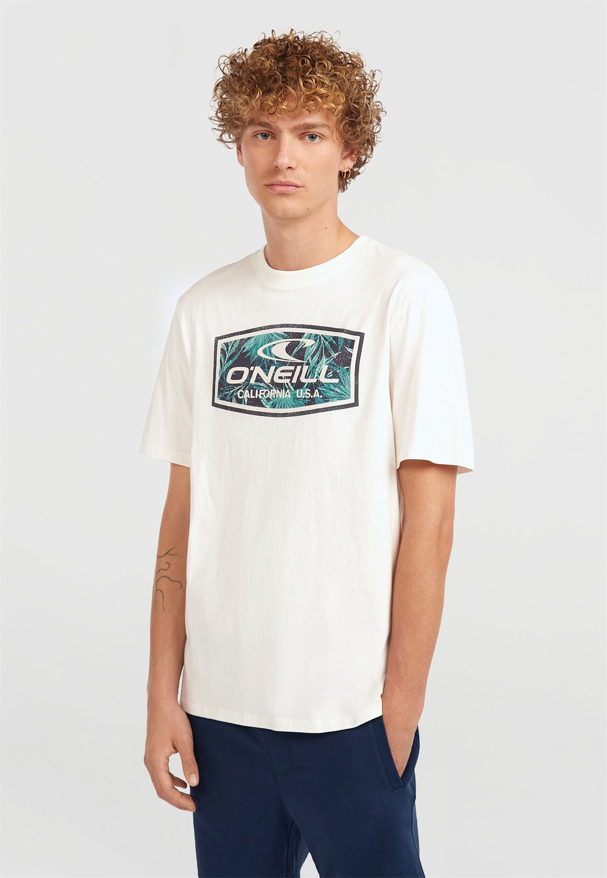 O'Neill GRAPHIC - T-Shirt print - snow white/weiß