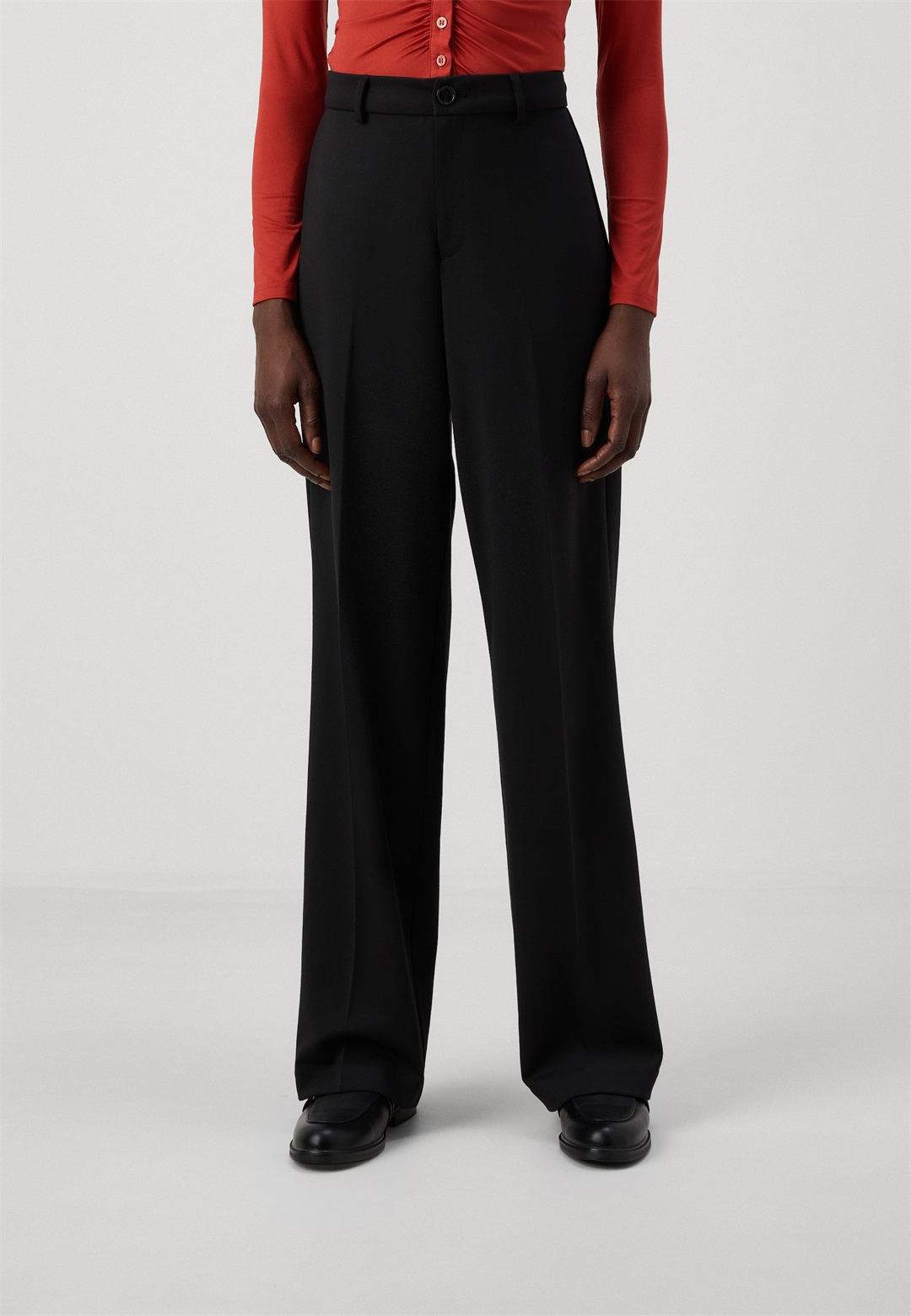 ONLY Tall ONLPEACH LIFE WIDE - Stoffhose - black/schwarz