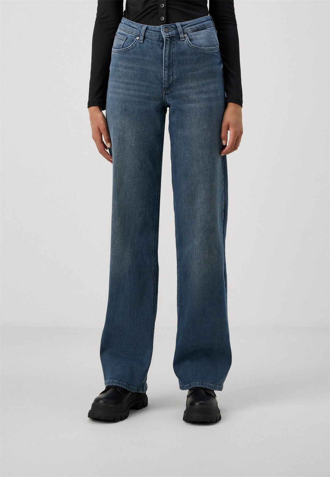 ONLY Tall ONLJUICY WIDE - Wide Leg - special blue grey denim/stone-blue denim