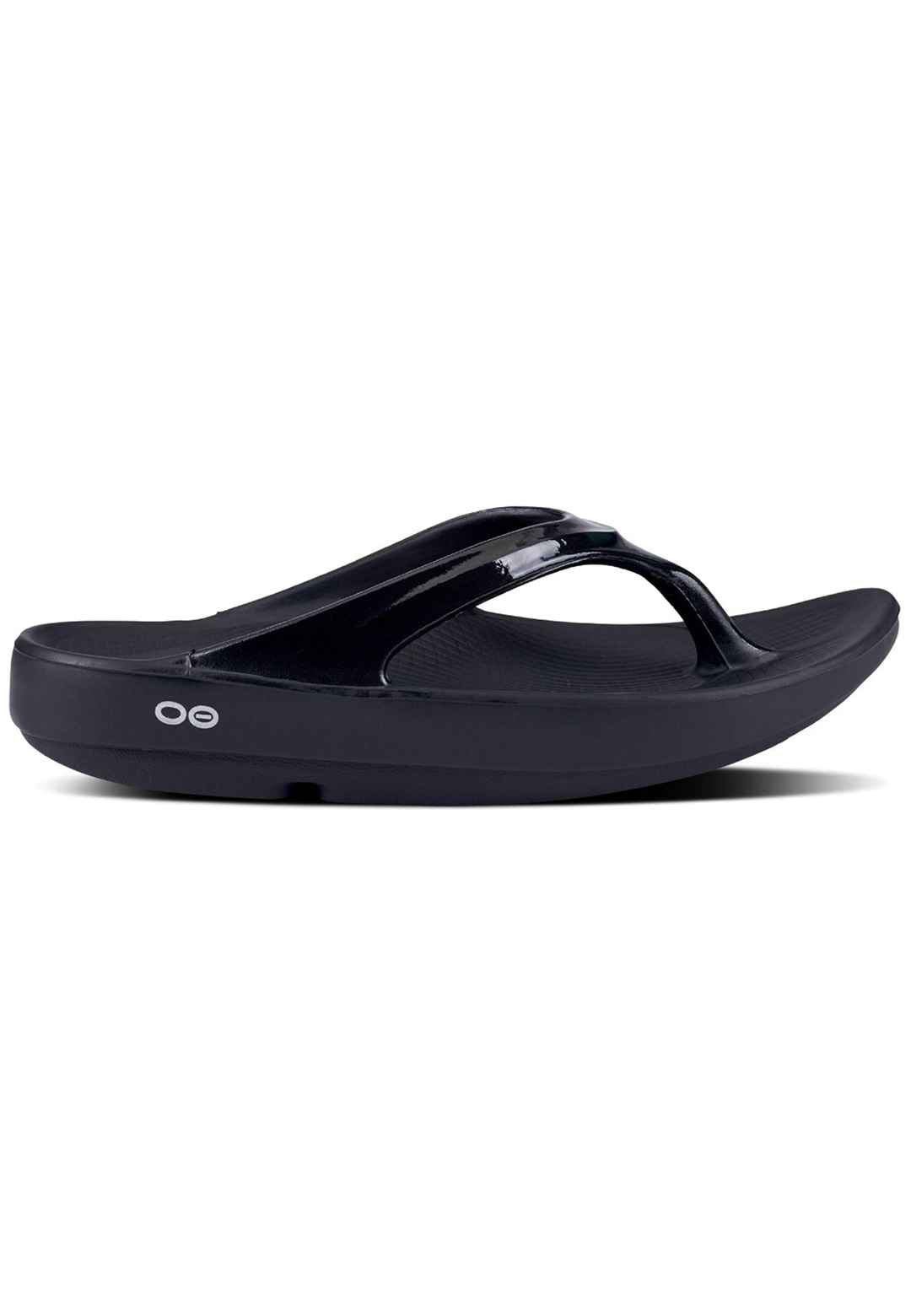 Oofos OOLALA REOVERY - Bade-Zehentrenner - black/schwarz