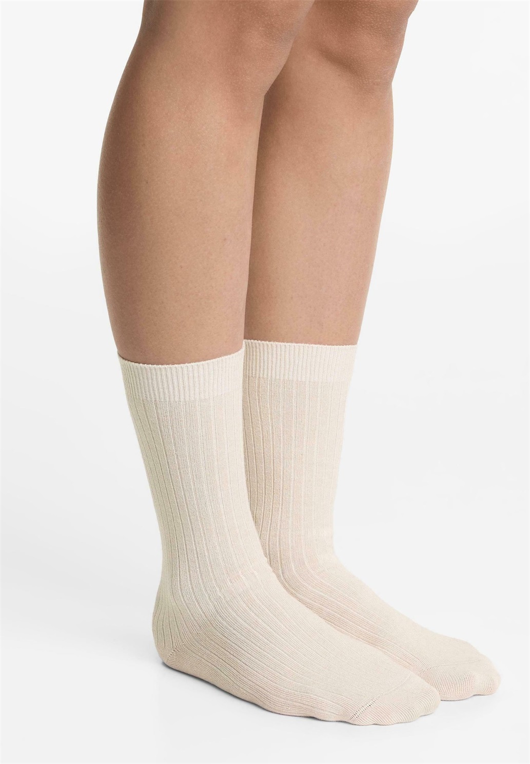 OYSHO MODAL BLEND CLASSIC WITH CASHMERE - Socken - white/weiß