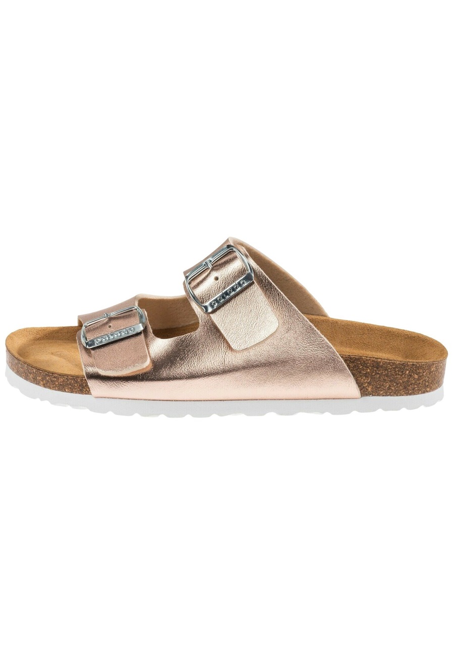 Palado KORFU - Pantolette flach - rose/gold//white/white/roségoldfarben