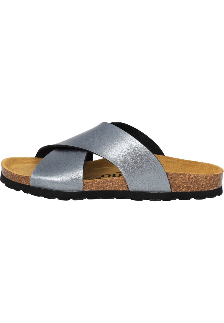 Palado RIANEL - Pantolette flach - grau metalic/grau