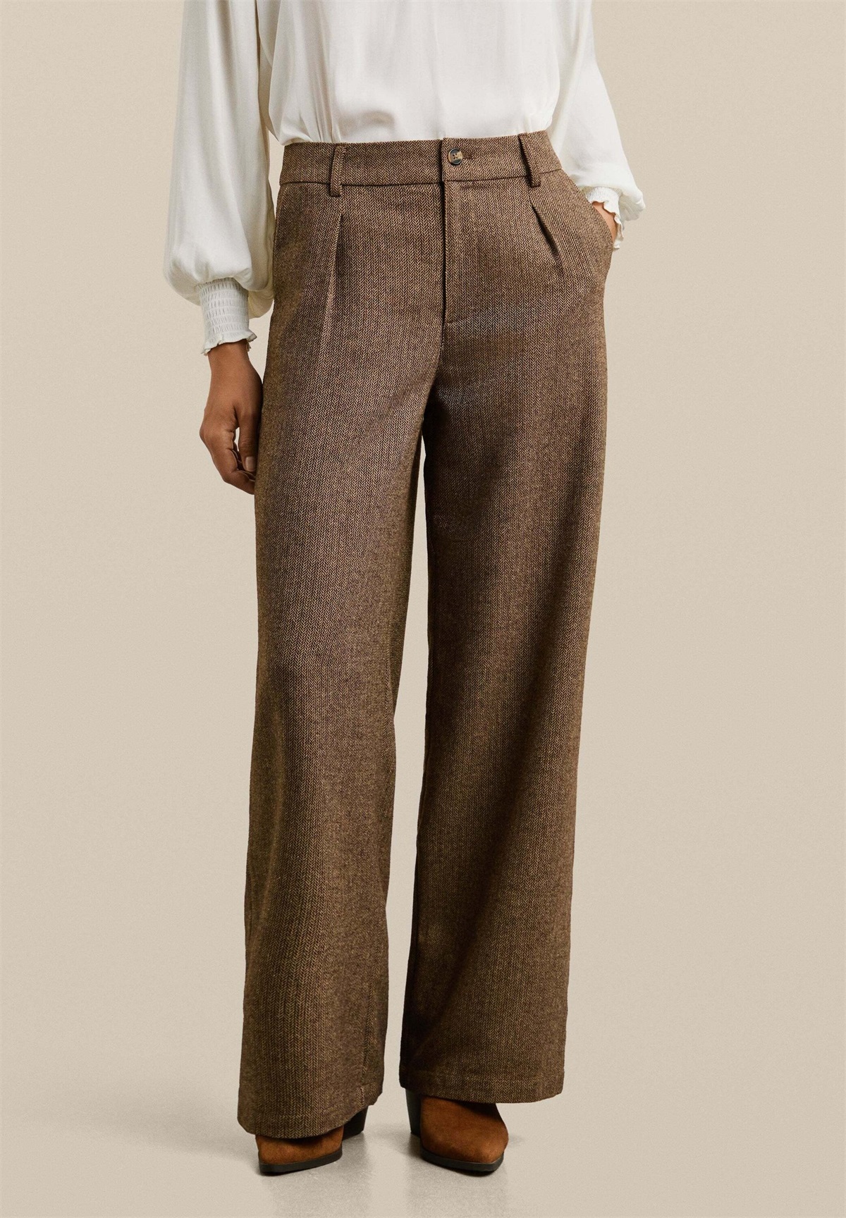 Pepe Jeans W11 TRINITY - Stoffhose - chocolate brown/braun