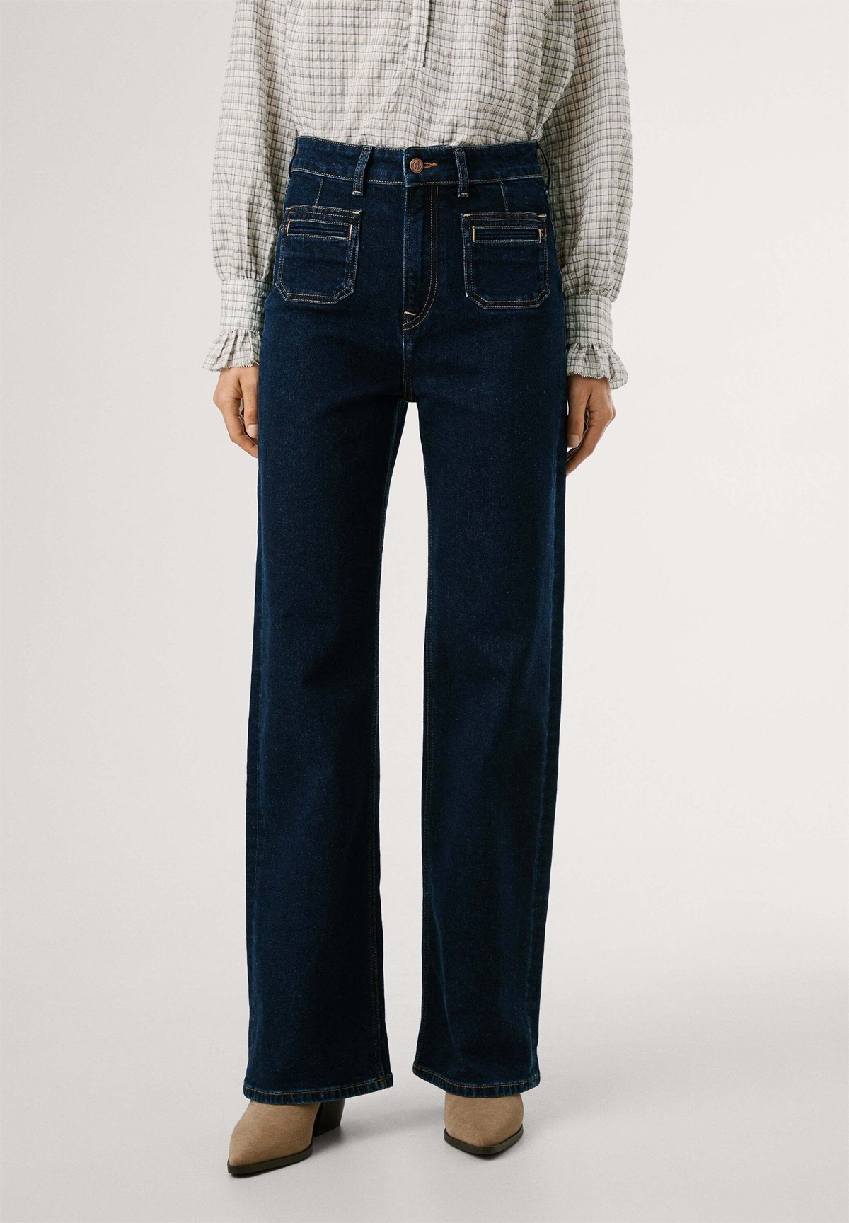 Pepe Jeans STRAIGHT LEXA RINSE - Jeans Straight Leg - denim/blue denim