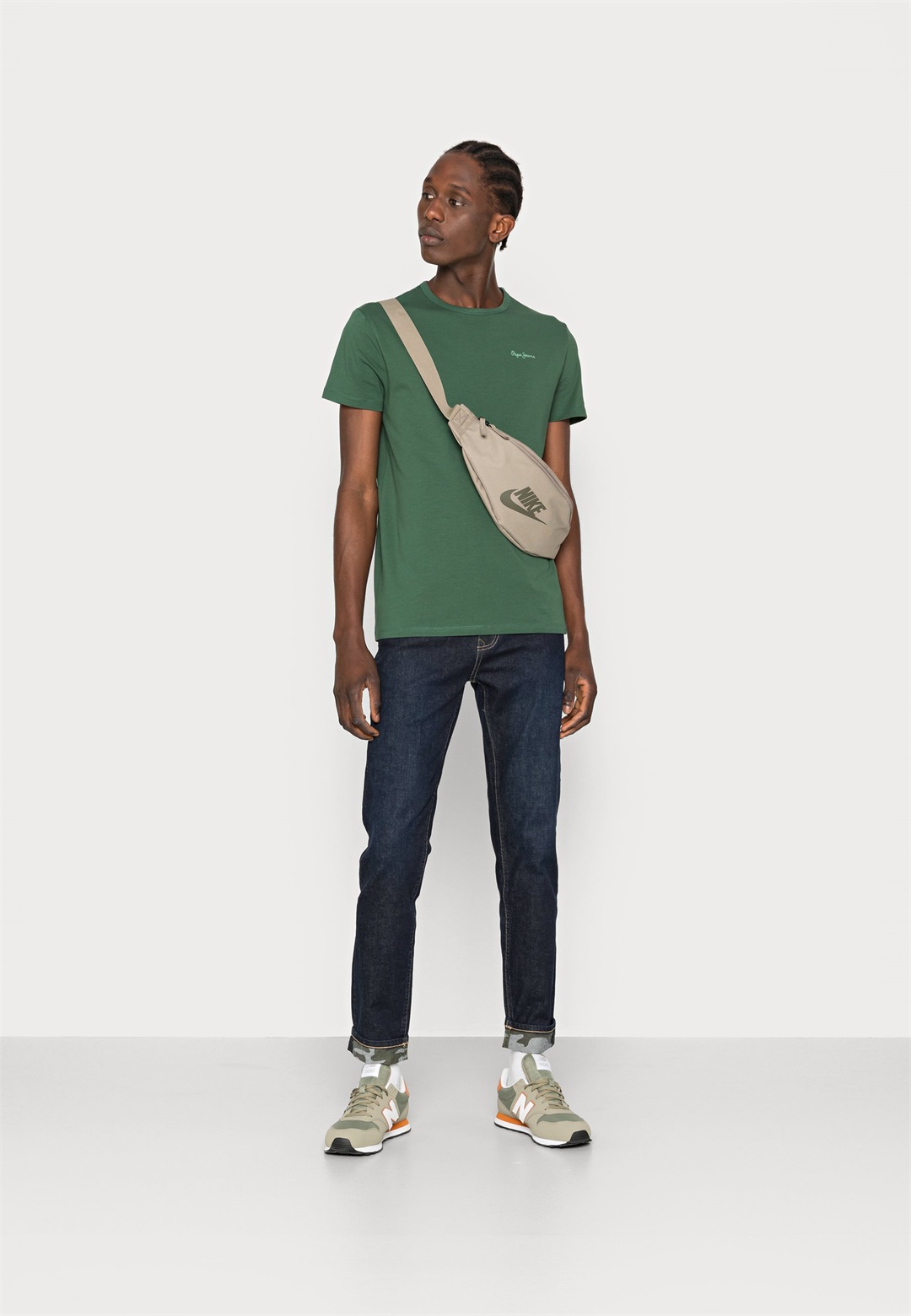 Pepe Jeans ORIGINAL BASIC 2 PACK - T-Shirt basic - forest gree/modern grey/grün