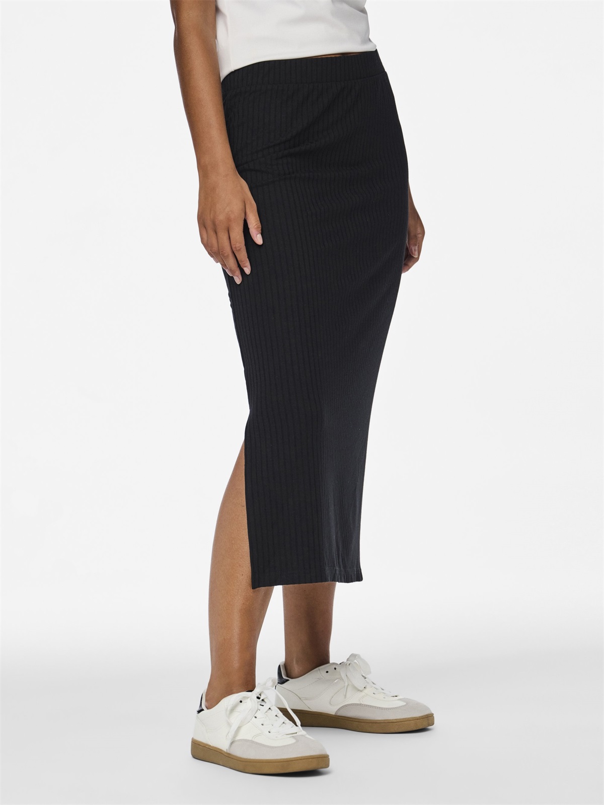 Pieces PCKYLIE MIDI SKIRT - Bleistiftrock - black/schwarz