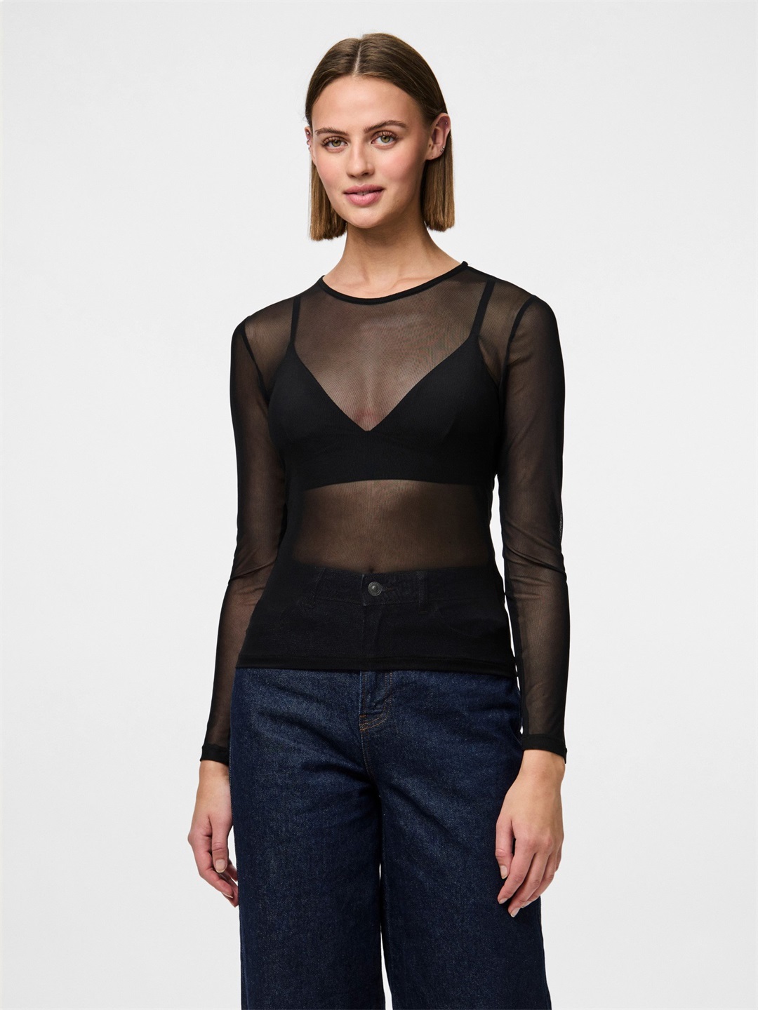 Pieces MIT PCNINNI - Bluse - black/schwarz