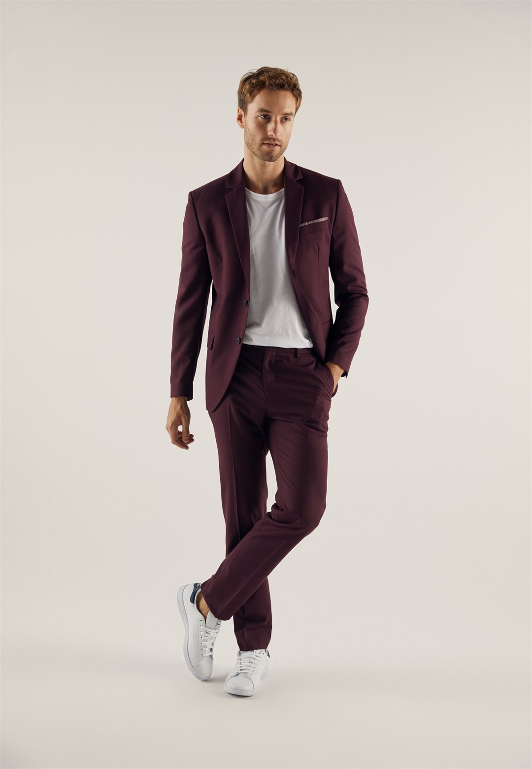 Pier One FASHION SET - Anzug - bordeaux