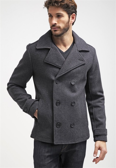 Pier One Kurzmantel - dark grey/dunkelgrau