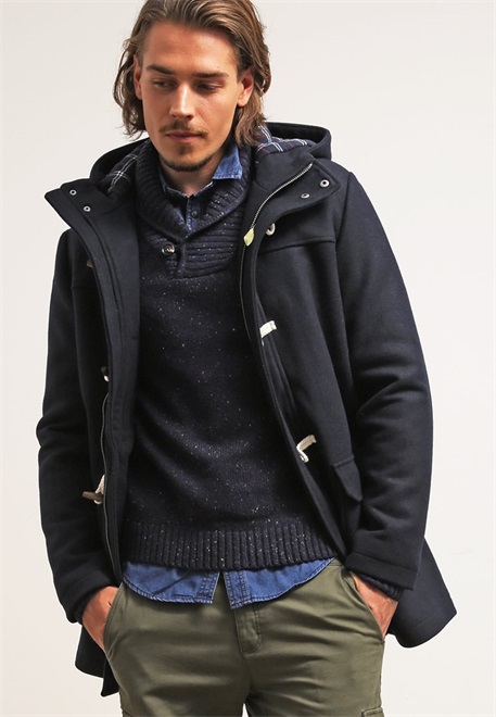 Pier One Kurzmantel - navy/dunkelblau