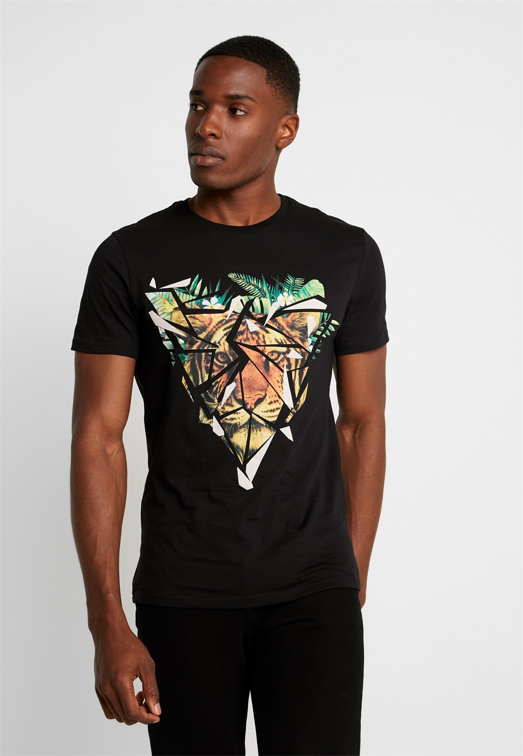 Pier One T-Shirt print - black/schwarz
