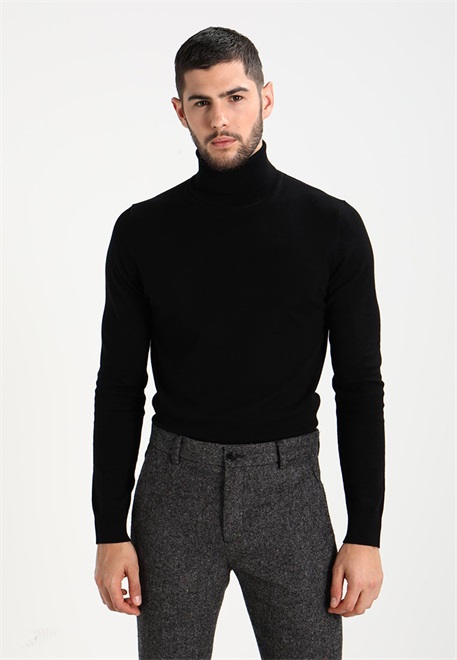 Pier One Strickpullover - black/schwarz