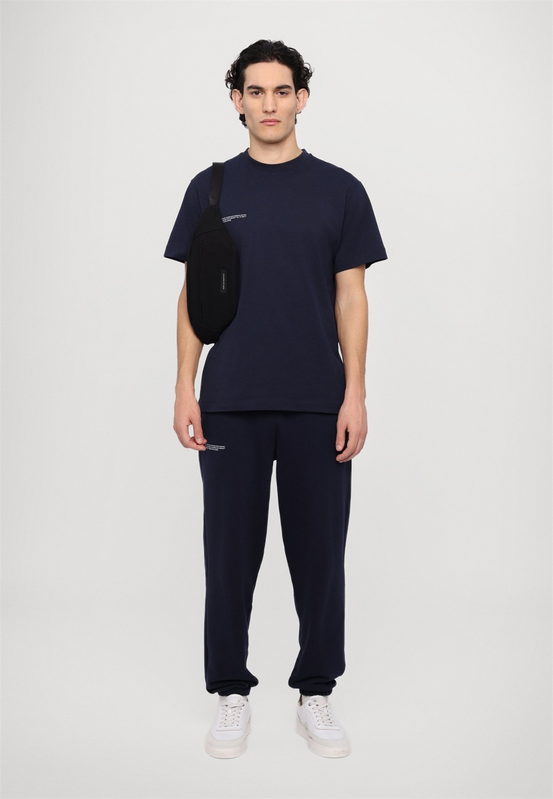 PANGAIA MIDWEIGHT UNISEX - T-Shirt print - navy/dunkelblau