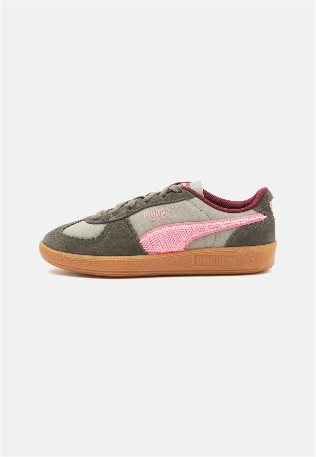 Puma PALERMO - Sneaker low - lux army/caramel latte/khaki