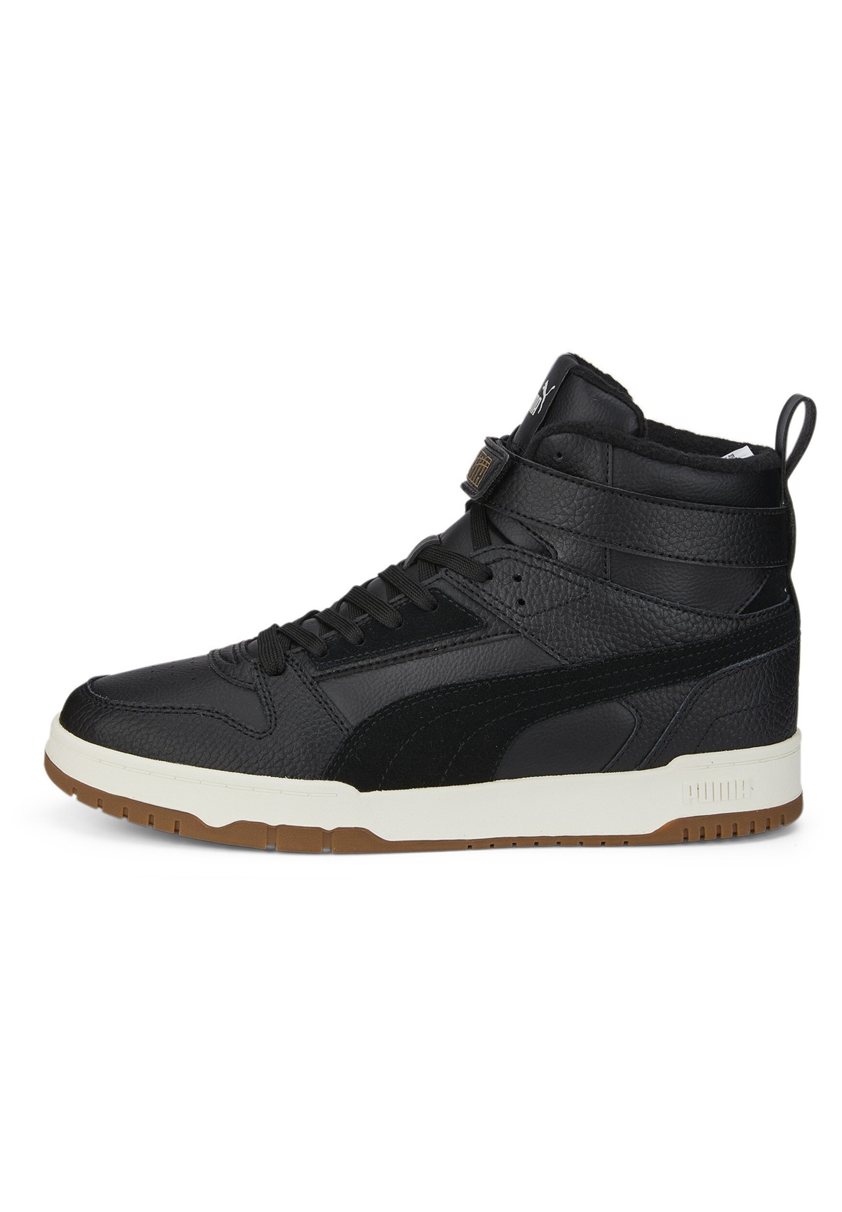 Puma GAME UNISEX - Sneaker high - puma black-puma black-puma team gold/schwarz