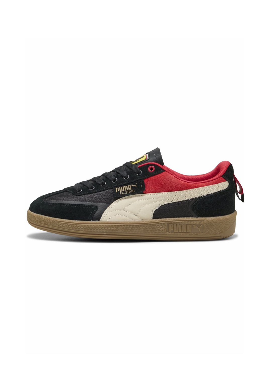 Puma SCUDERIA FERRARI PALERMO - Sneaker low - black/alpine snow/schwarz