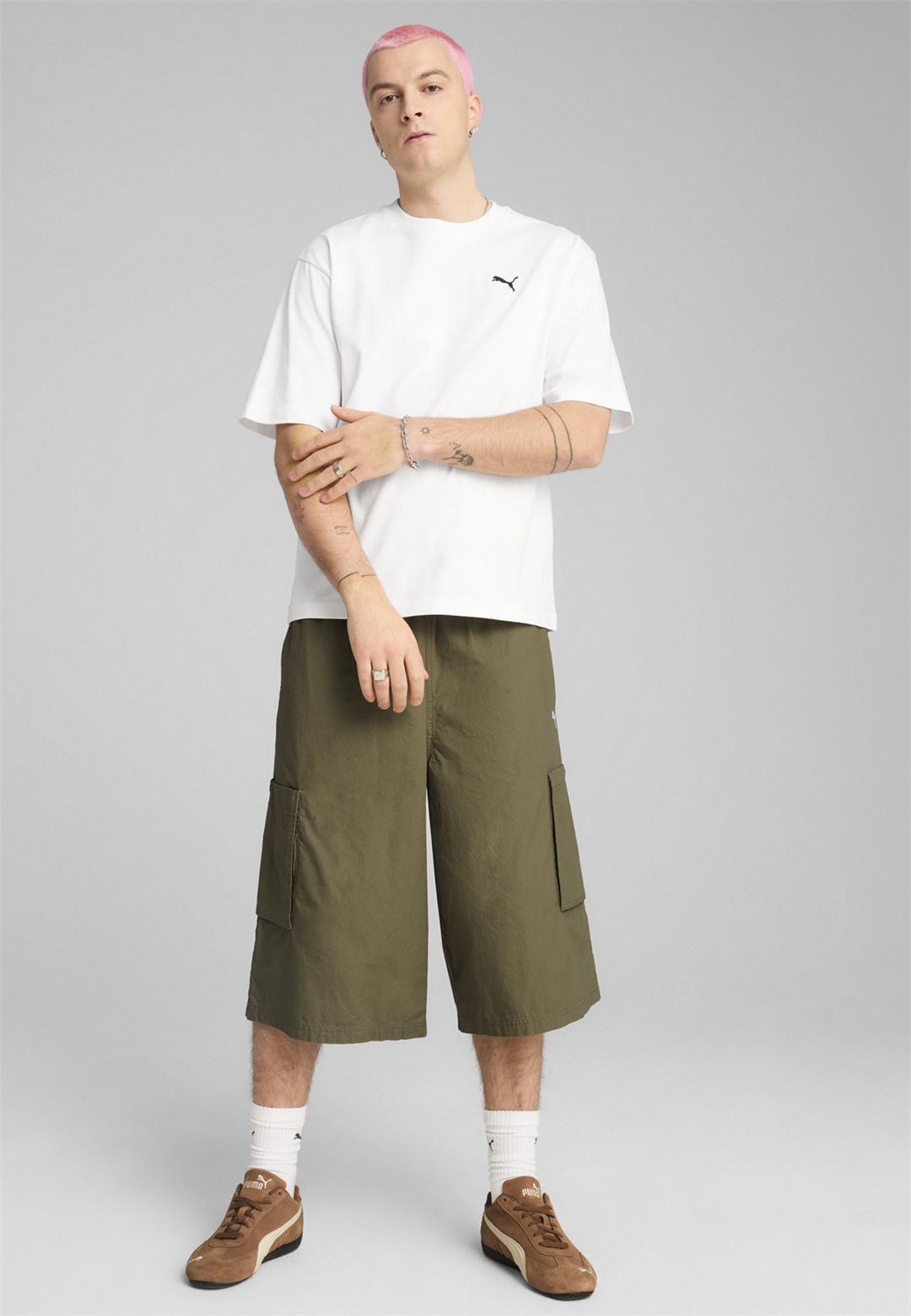 Puma Shorts - loden green/grün