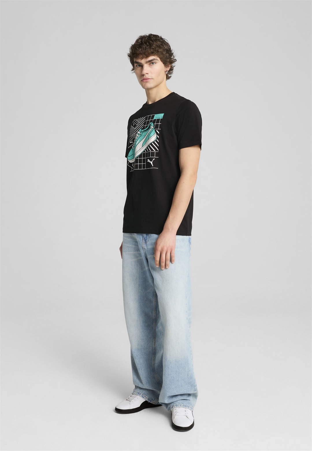 Puma GRAPHICS - T-Shirt print - black/schwarz
