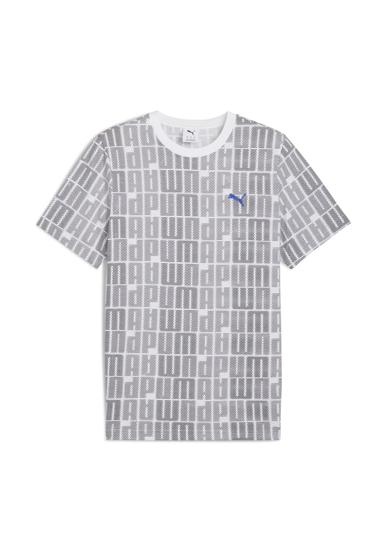 Puma ESSENTIALS LOGO LAB - T-Shirt print - white/weiß