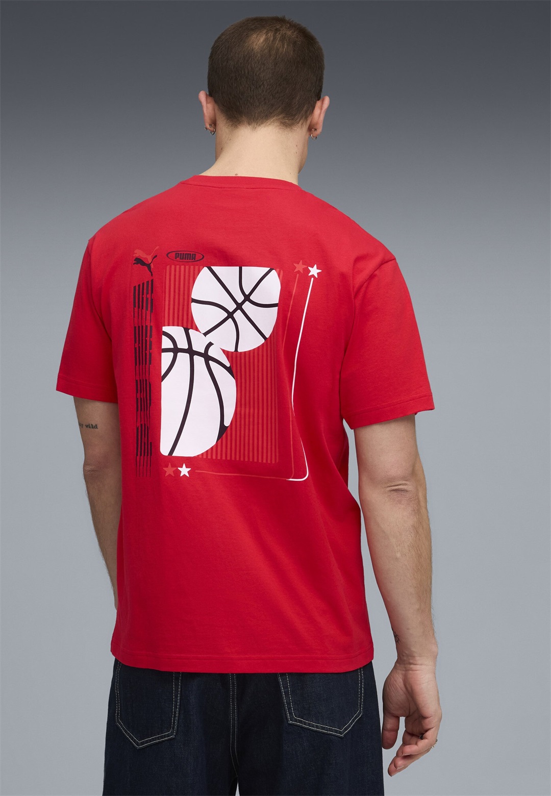 Puma T-Shirt print - for all time red/rot