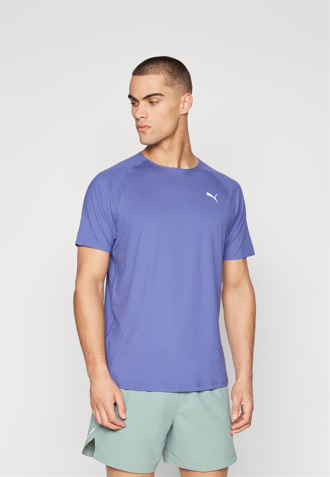 Puma RUN CLOUDSPUN TEE - Sport T-Shirt - blue crystal/blau