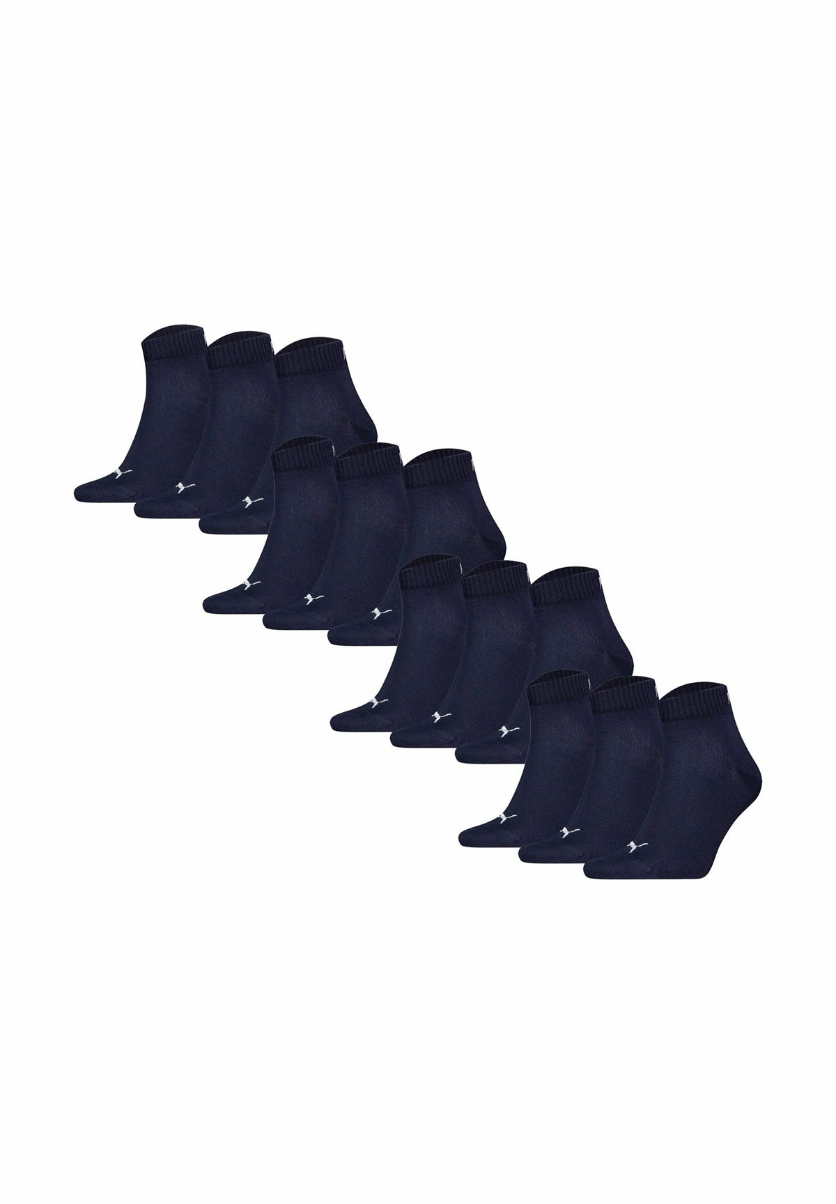 Puma UNISEX QUARTER 12ER PACK LOGO - Socken - blau