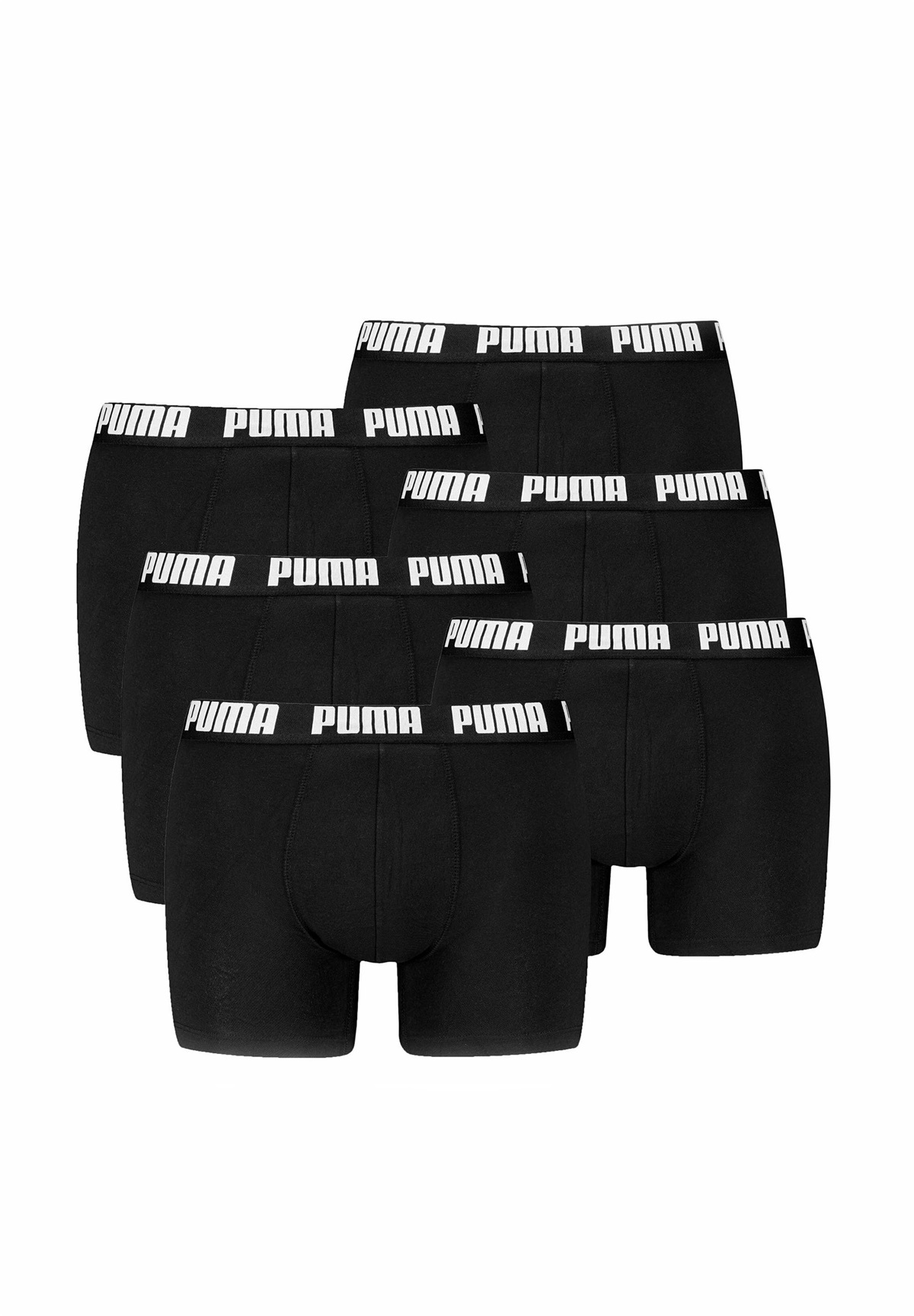 Puma 6ER PACK - Boxer Briefs - schwarz weiß/schwarz
