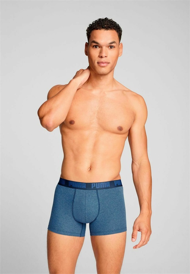 Puma 8ER PACK - Boxer Briefs - schwarz blau mix/blue-black denim