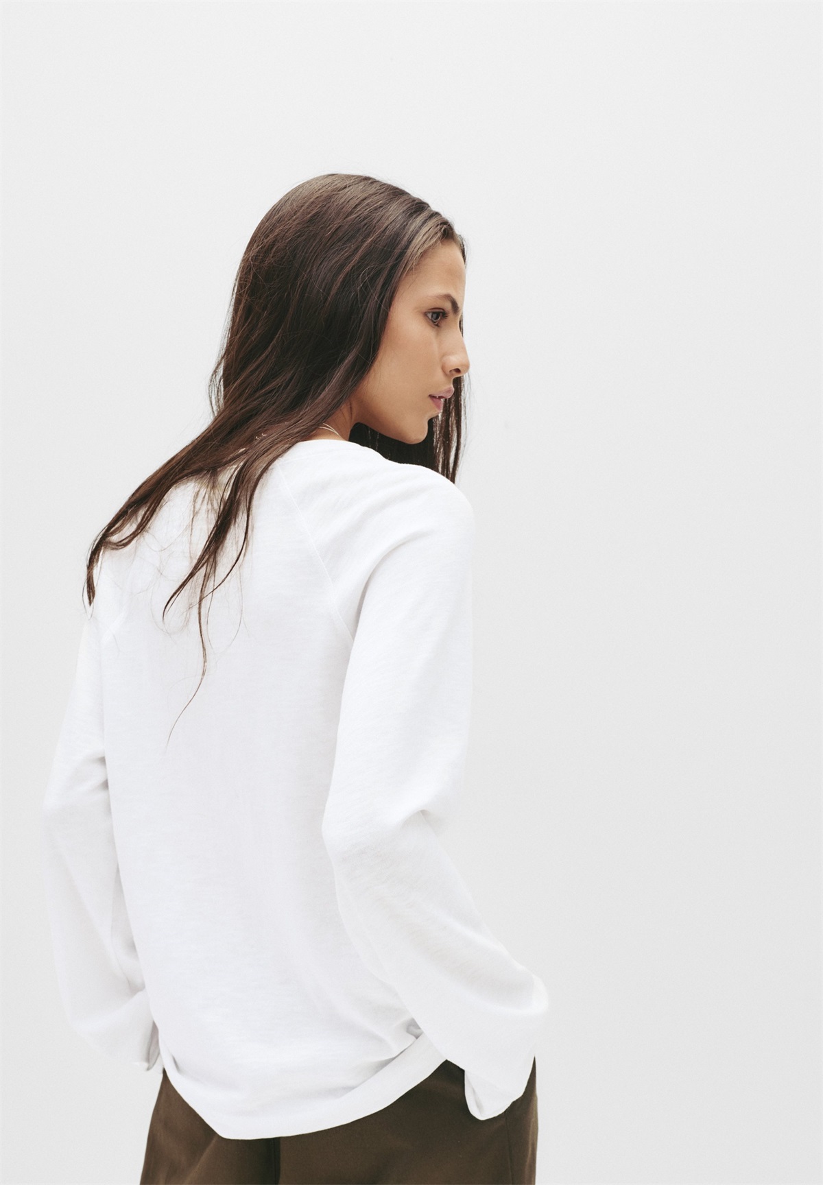 PULL&BEAR RAGLAN - Langarmshirt - white/weiß