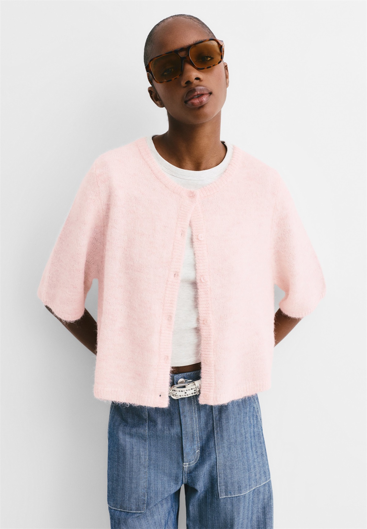 PULL&BEAR Strickjacke - pink