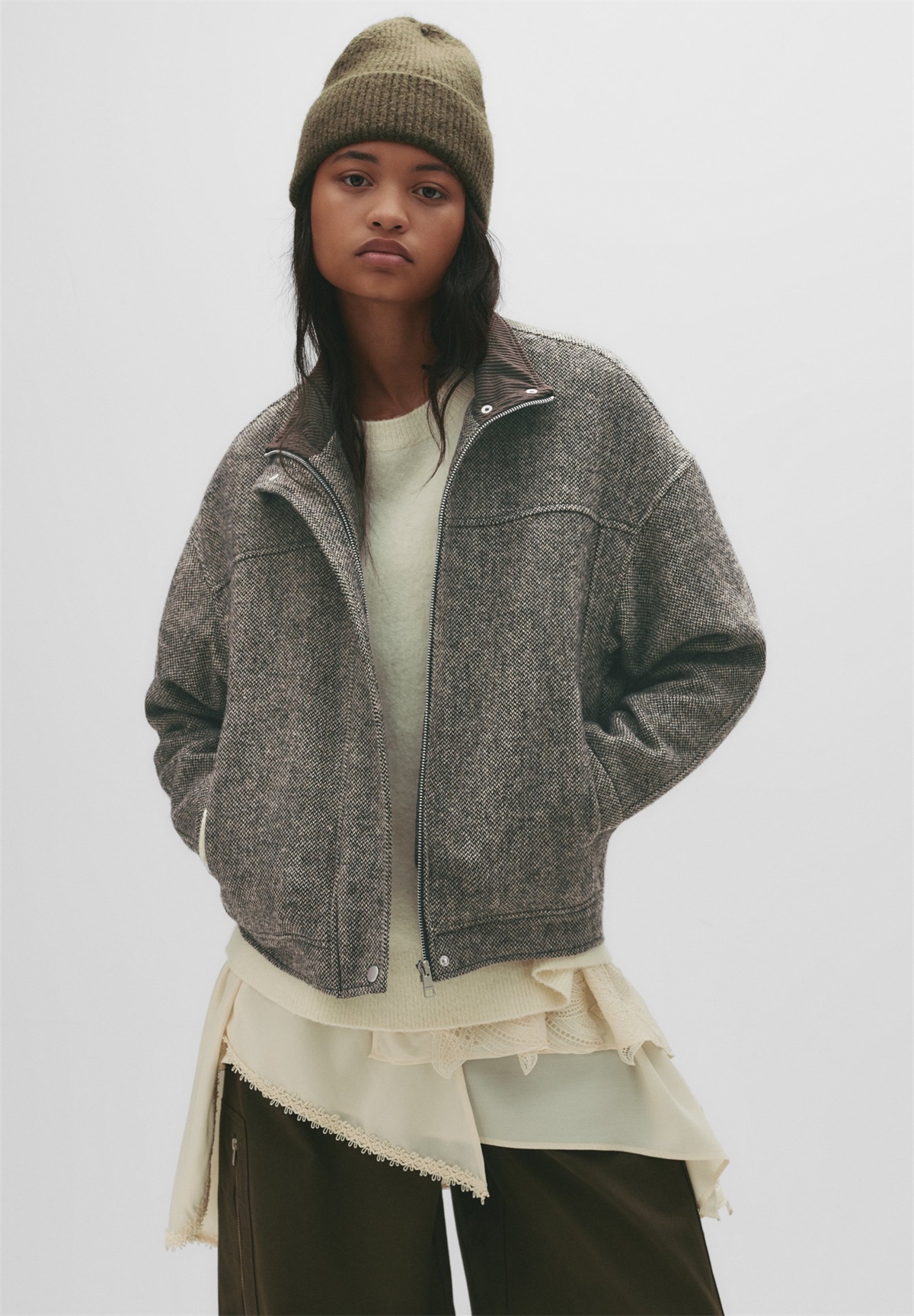 PULL&BEAR Leichte Jacke - grey/grau