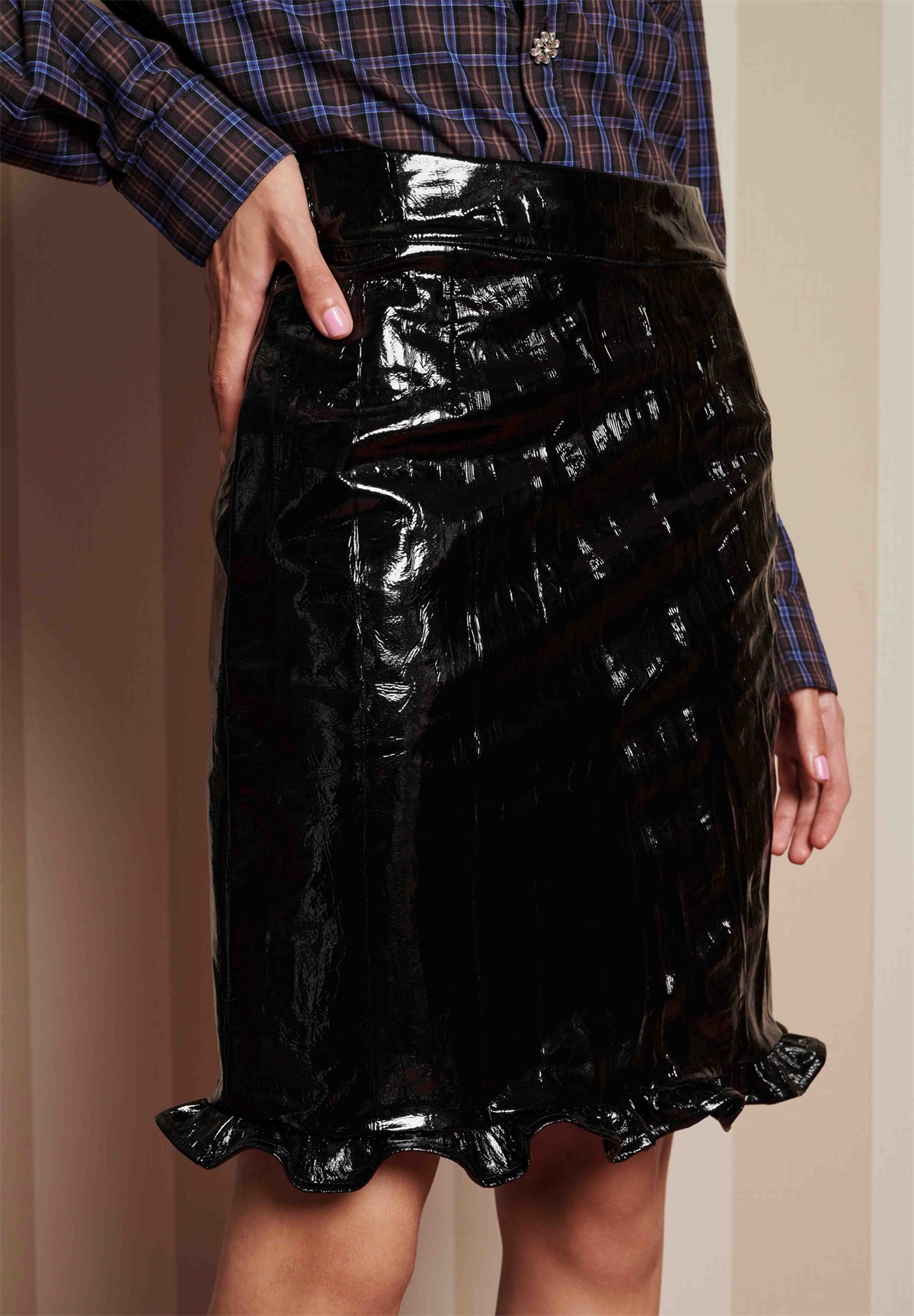Sister Jane LUNETTE MIDI - Minirock - black/schwarz