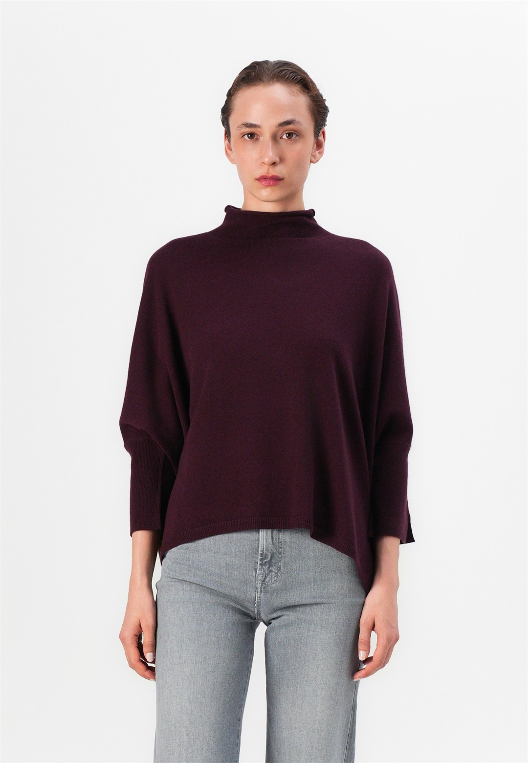 Repeat Strickpullover - merlot/dunkelrot