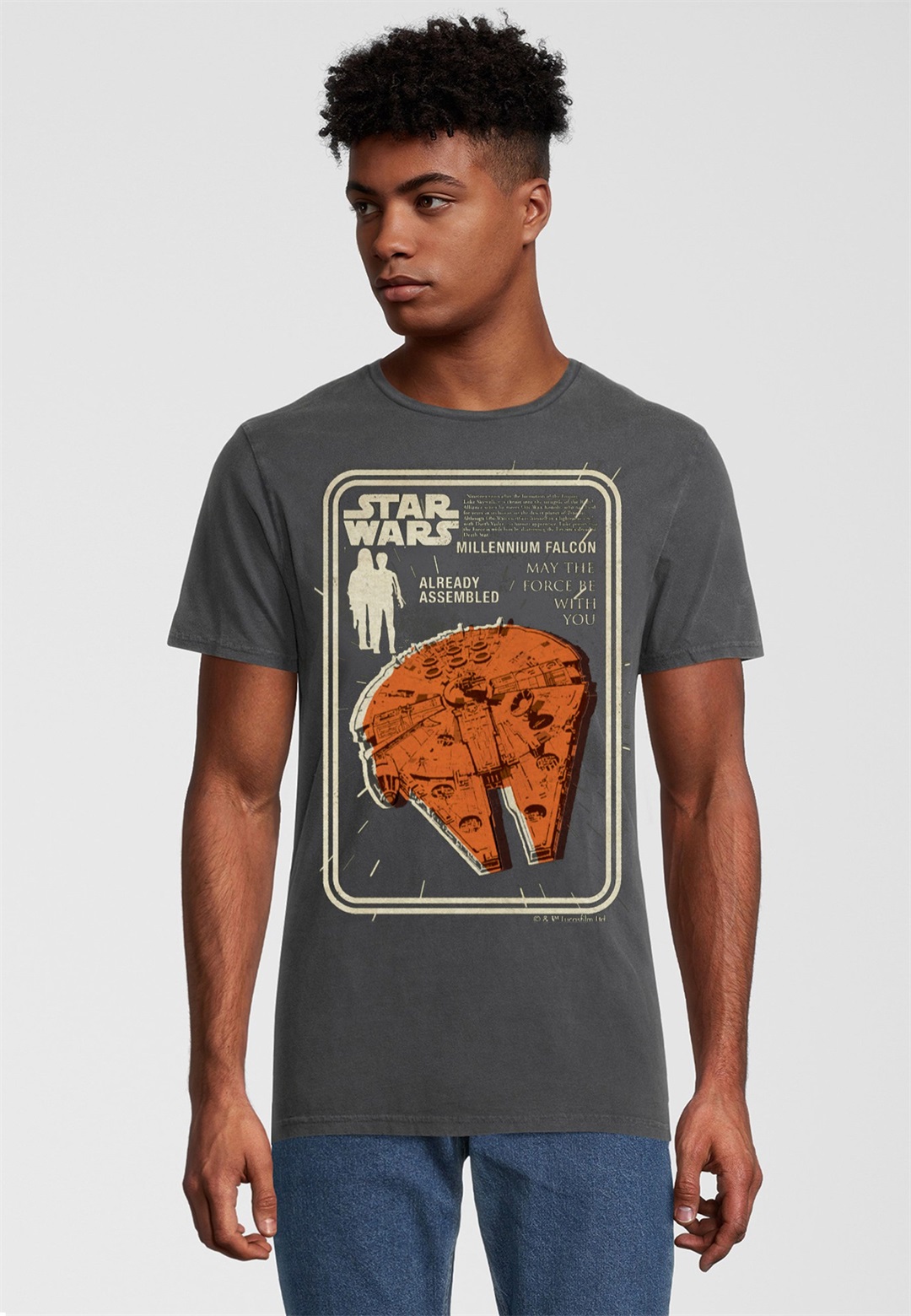 Re:Covered T-Shirt print - dunkelgrau