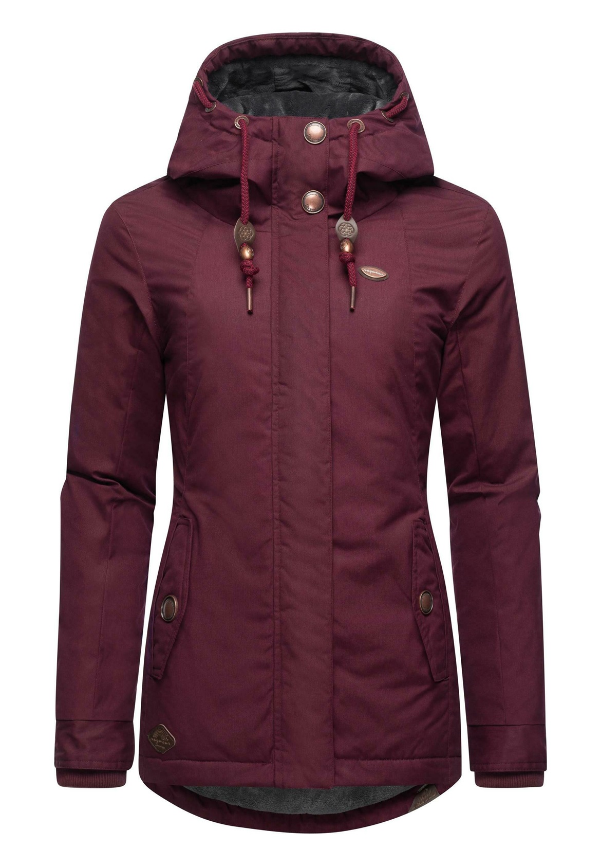 Ragwear MONADE - Winterjacke - wine red/rot-metallic
