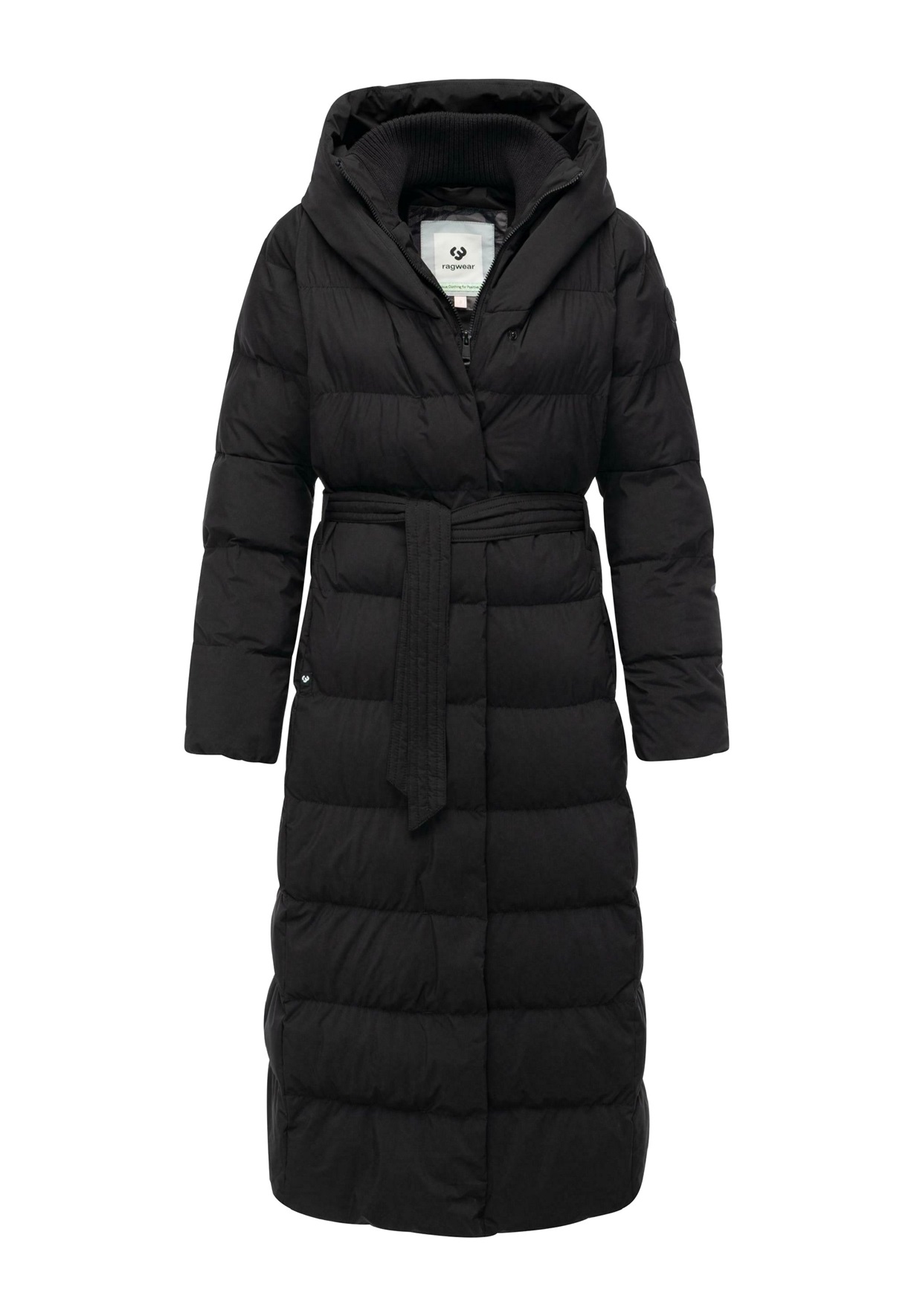 Ragwear STEPPMANTEL NIANI LONG - Wintermantel - black/schwarz