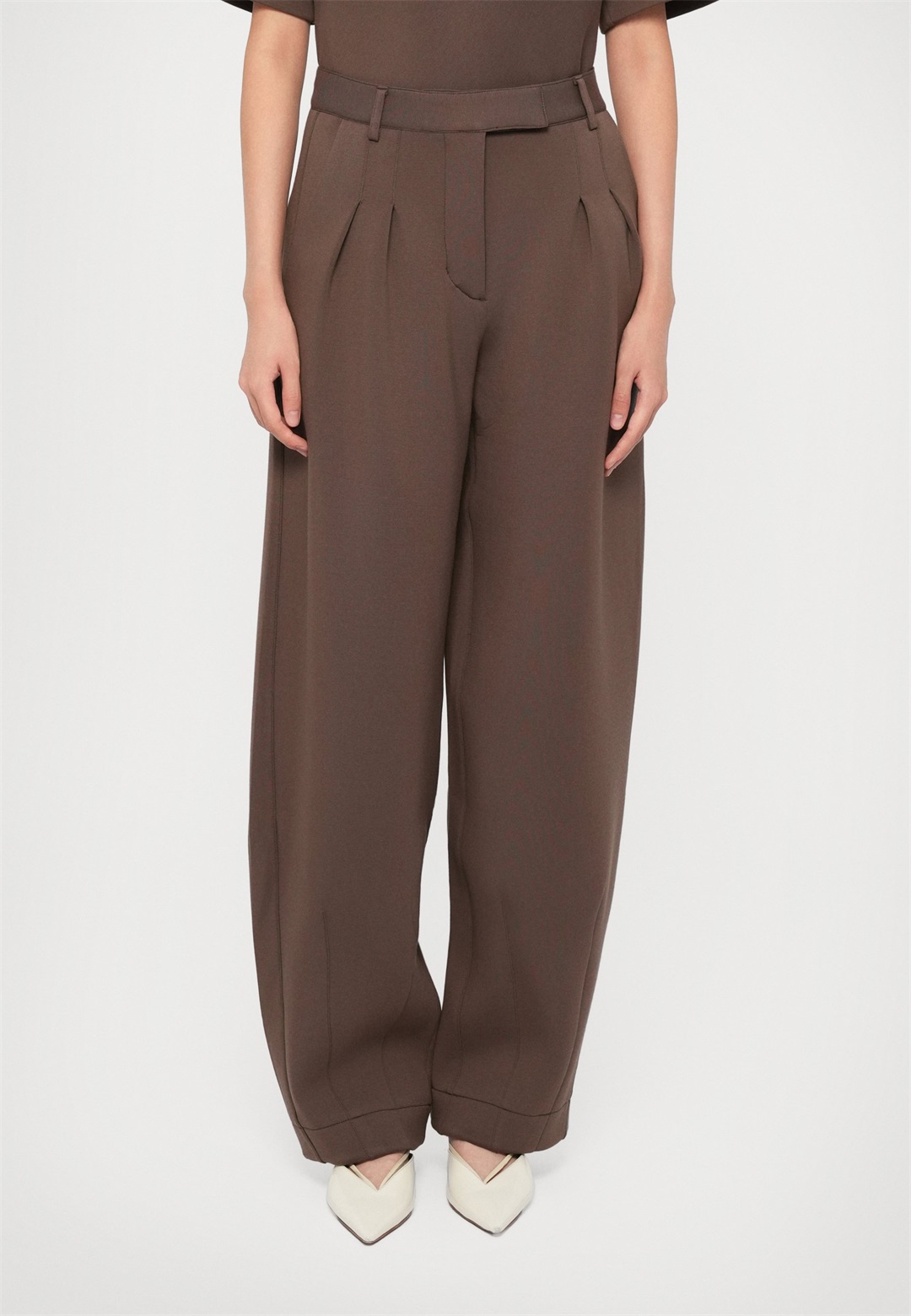 REMAIN Stoffhose - chocolate martini/braun